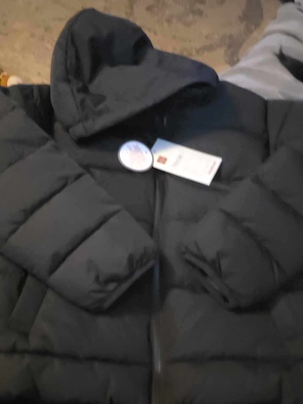 Swiss Tech Kids Black Hooded Puffer Jacket (8)